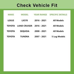 Front Rear Drilled Rotor brake Pad For 2019 2018-2021 Lexus LX570 Toyota Sequoia