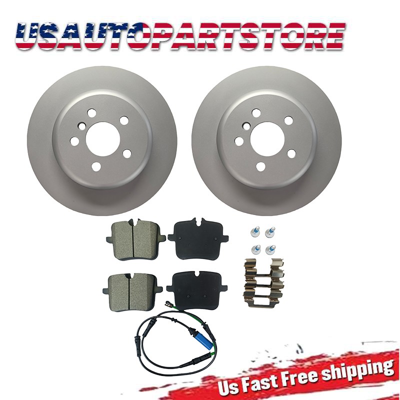 330 mm Rear Brake Disc Rotors Ceramic Pads Kit Fits BMW 530i 430i 330i Z4 X4 X3