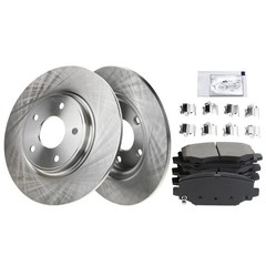 Brake Disc and Pad Kits 2-Wheel Set Rear for VW Dodge Grand Caravan Journey C/V