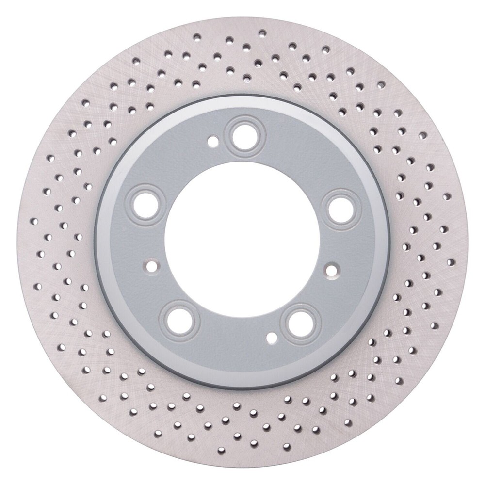 For Porsche 911 99-08 R1 Concepts Carbon GEOMET Drilled 1-Piece Rear Brake Rotor