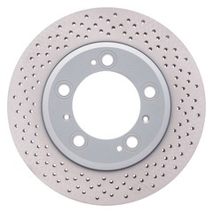 For Porsche 911 99-08 R1 Concepts Carbon GEOMET Drilled 1-Piece Rear Brake Rotor