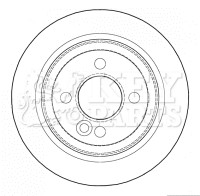 2x Brake Discs Pair Solid fits MINI CLUBMAN COOPER R55 1.6D Rear 07 to 14 259mm