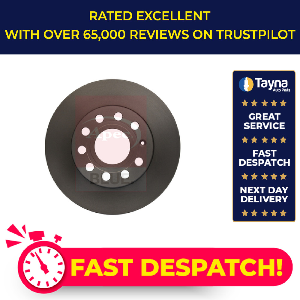 2x Brake Discs Pair Solid fits SKODA OCTAVIA Mk2 1.9D Rear 04 to 10 256mm Set