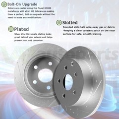 Rear Brake Pads And Rotors Fits Acura Integra Honda Civic del Sol 1993-97 239mm