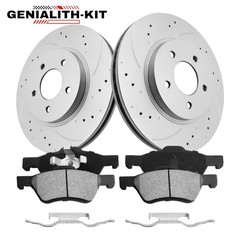 Front Drilled Rotors Brake Pads for Ford Escape Mazda Tribute Mercury Mariner