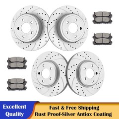 320mm Front Rear Drilled Rotors Brake Pads Fit Charger Challenger Chrysler 300
