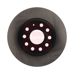 2x APEC Rear Brake Discs Fits SEAT LEON (5F1) 1.4 TSI 201 110kW/150HP/1395cc
