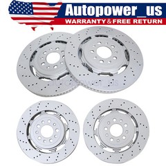 New For Alfa Romeo Giulia Stelvio Quadrifoglio 2017-2021 Front Rear Brake Rotors
