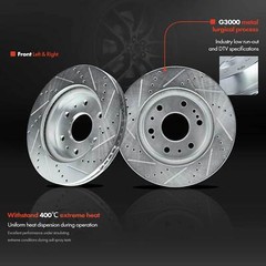 Front Drilled Brake Rotors & Brake Pad for Chevrolet Avalanche GMC Sierra 1500