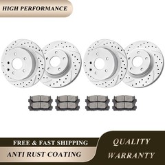 Front Rear Disc Brake Rotors Ceramic Brake Pads Fit 2013 – 2023 Nissan Altima