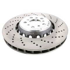 SHW Performance Front Right 400mm Drill Brake Disc Rotor for BMW F10 F12 F13 F06