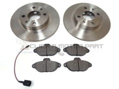 FIAT 500 1.2 SPORT POP LOUNGE 07-15 FRONT 2 BRAKE DISCS & PADS CHECK SOLID TYPE