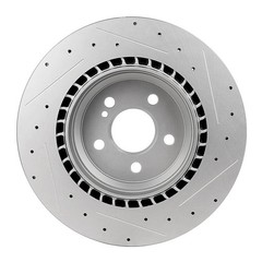 2pcs Rear Discs Brake Rotors Fits 2012-2013 Mercedes-Benz S550 Drilled & Slotted