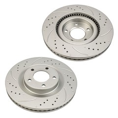 2x Front Brake Rotors For 2007-2008 2010-2014 Ford Edge 2010-2015 Lincoln MKX