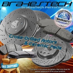 Front+Rear 4 Rotors & 8 Ceramic Pads for 1999-2005 Mazda Miata MX-5 w/Std Susp.