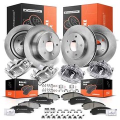 A-Premium 16x Front & Rear Disc Brake Rotor & Pad + Caliper for Chevy Blazer GMC