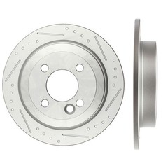 259mm Rear Slotted Brake Rotor For 02 03 04 05 06 Mini Cooper Base S Convert 2WD