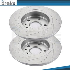 Rear Slotted Brake Rotors 5 Lug 268 mm For Chevrolet Trax 2015-2017 2018 2019