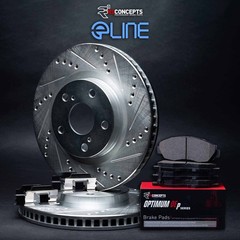 R1 Concepts Wguh1 31142 R1 Brake Rotors D S Silver W Optimum Oe Pads