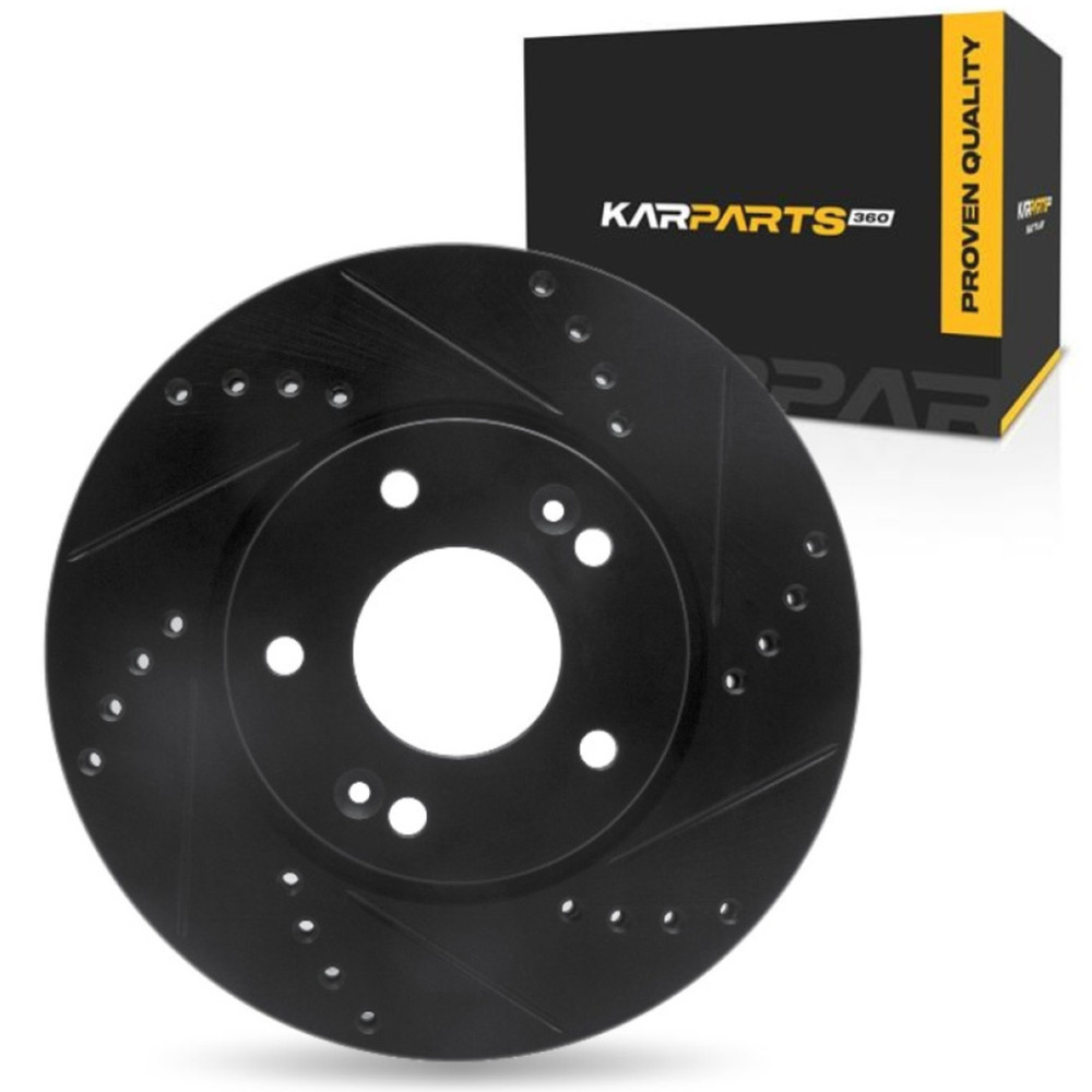 For Kia Soul 2014-2025 Brake Rotor | Black | 23 mm. / 0.91 in. Nominal Thickness