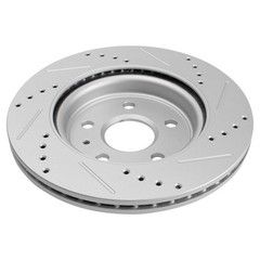TRQ Front Rear Ceramic Pads & Performance Brake Rotor Kit w/ Chemicals