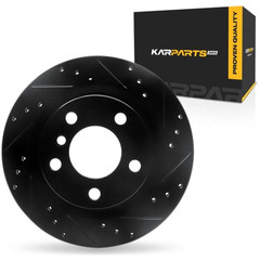 For BMW 328d 2014-2018 Brake Rotor | Black | 300 mm. / 11.81in. Outside Diameter