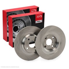 2X APEC Rear Brake Discs for MAZDA MX-5 IV 2015- 280mm Solid DSK3298