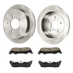 Rear Disc Rotors & Brake Pads Kit For 2000-2003 Ford F-150 1999-2002 Expedition