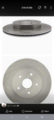 AC Delco 18A81956A Silver Vented Rear Brake Rotor