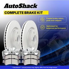 Front Rear Brake Rotors Ceramic Pads Calipers for Volkswagen, Jetta 2014-2015