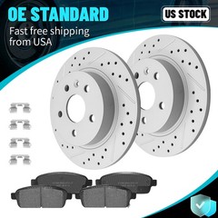 268mm Rear Disc Rotors Brake Pads For 13-16 Chevy Sonic Cruze Trax Buick Encore