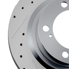 Front Drilled & Slotted Disc Brake Rotor For Toyota Tundra 2007-2021 S-31482