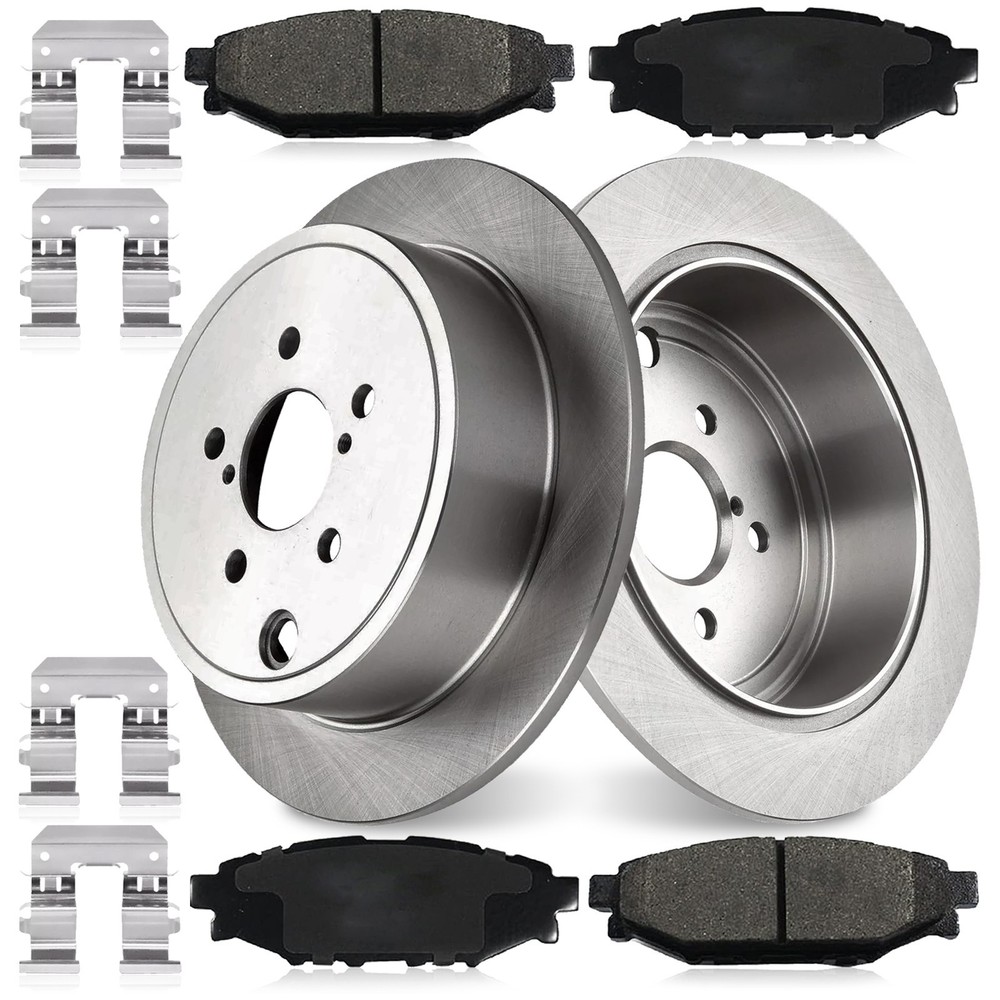 Rear Disc Brake Rotors Pads Kit for Subaru Forester Impreza Legacy Outback
