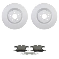 Bosch Front Quietcast Rotors Blue Semi-Met Disc Brake Pad Kit For X164 GL320 AWD