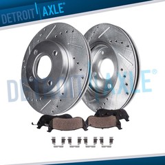 Front Drilled Brake Rotors & Ceramic Pads for 1992-1994 1995 1996 Expo Summit