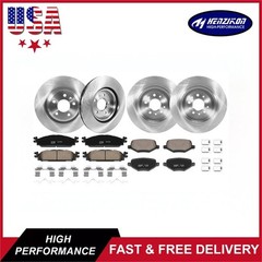 12.80″ Front 12.99″ Rear Rotor Brakes Pads for Ford Flex Explorer Taurus MKT
