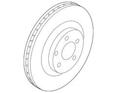 Genuine Ford Disc Brake Rotor Front KV6Z-1125-A