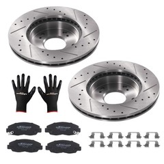 Front Brake Rotors Ceramic Brake Pads for Honda Civic 2006-2011 S-31311 P-465A
