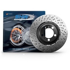 SHW Performance Drilled Front Brake Rotor