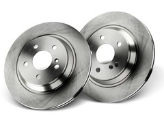 58VS89F Rear Brake Rotor Set Fits 2000-2006 Mercedes S500 5.0L V8