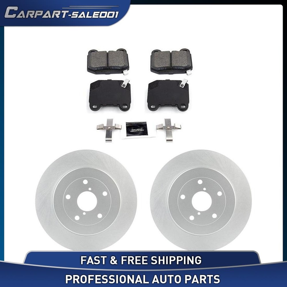 Rear Disc Brake Rotors Brake Pads Kit for 2005 2006 2007 Subaru Impreza 2.5L
