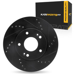 For Kia Forte 2014-2024 Brake Rotor | Black | 23 mm. / 0.91in. Nominal Thickness