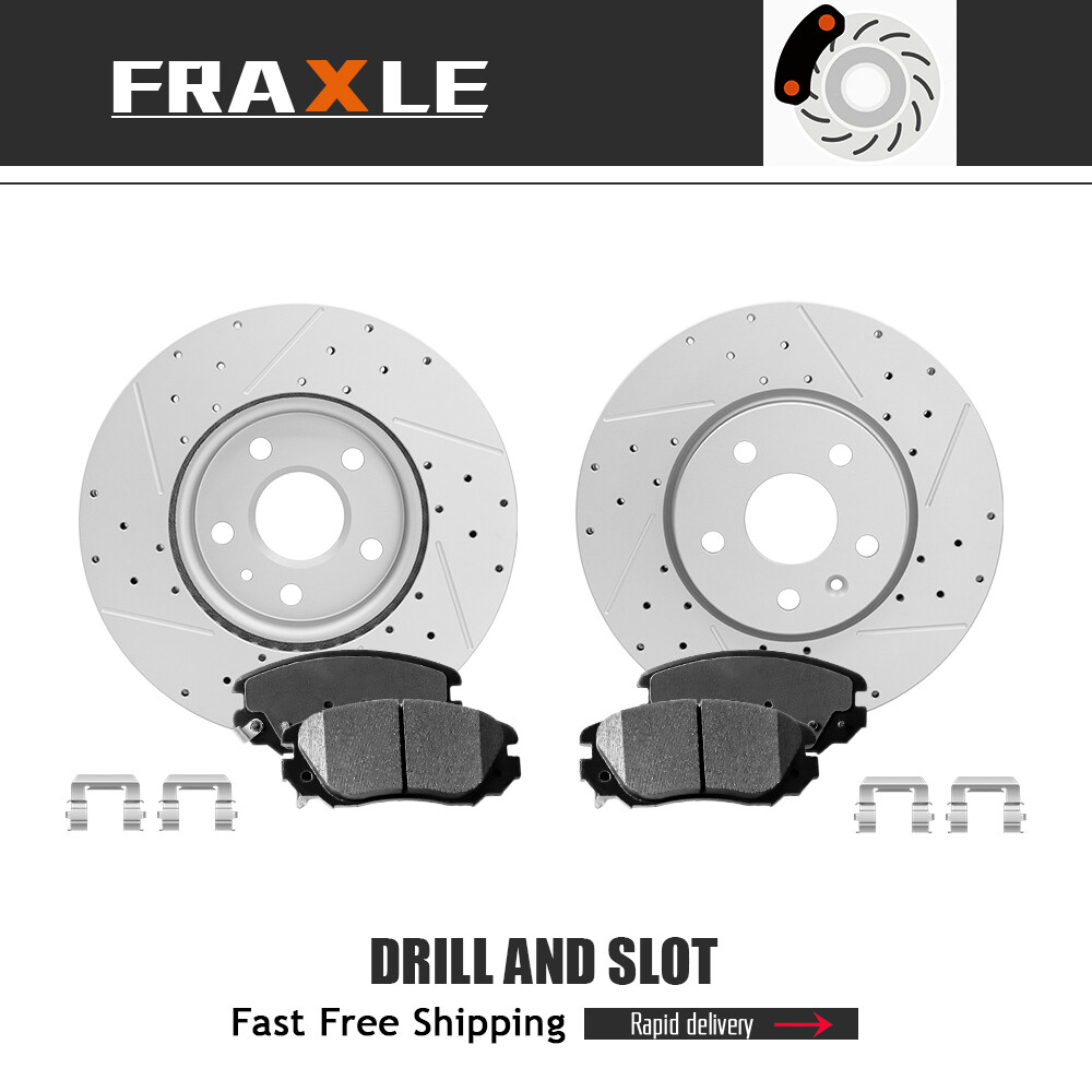 321mm Front Brake Rotors+Ceramic Pads for Chevy Equinox Impala Terrain Regal