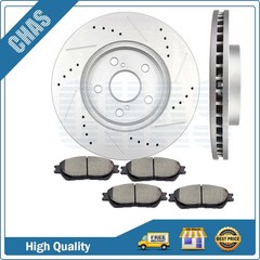 Front Brake Ceramic Pads And Rotors For 04-10 Toyota Sienna 2002-03 Lexus ES300