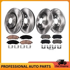 Front Rear Disc Rotor Brake Pads for 07-13 Acura MDX ZDX 2009-2014 Honda Pilot