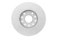 2x Brake Discs Pair Solid fits SKODA OCTAVIA Mk2 Rear 04 to 13 256mm Set Bosch