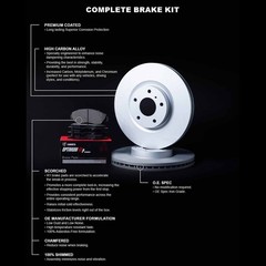 R1 Concepts Wduh2 03075 R1 Brake Rotors Carbon Coated W Optimum Oe Pads