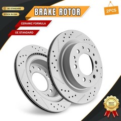 Rear Disc Brake Rotors Kit for 2023 Toyota Sequoia 2022-2023 Tundra Lexus LX600