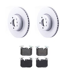 Hella Front Rotors Bosch QuietCast Semi-Met Disc Brake Pad Kit For F22 F30 F33