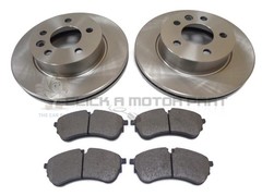 Front 2 Brake Discs And Pads For VW Crafter CR30 CR35 CR40 (Check Size 303mm)